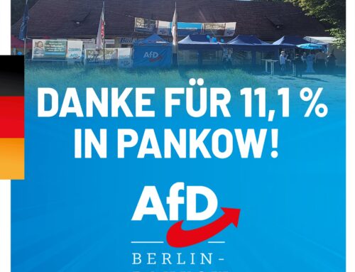 Danke für 11,1,% in Pankow!