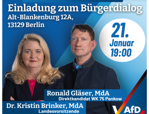 Herzliche Einladung zum öffentlichen Bürgerdialog am 21. Januar um 19 Uhr