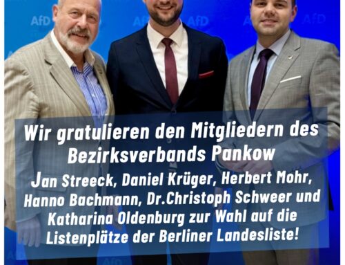 Starke Präsenz und Erfolg für Pankower AfD bei Listenaufstellung